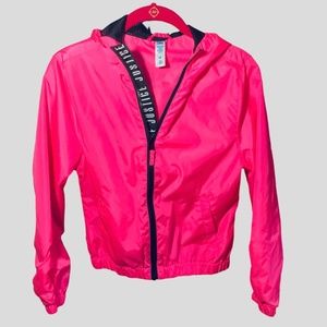 Youth Girls Jacket (Size 12) - Pink w/Hood - Justice